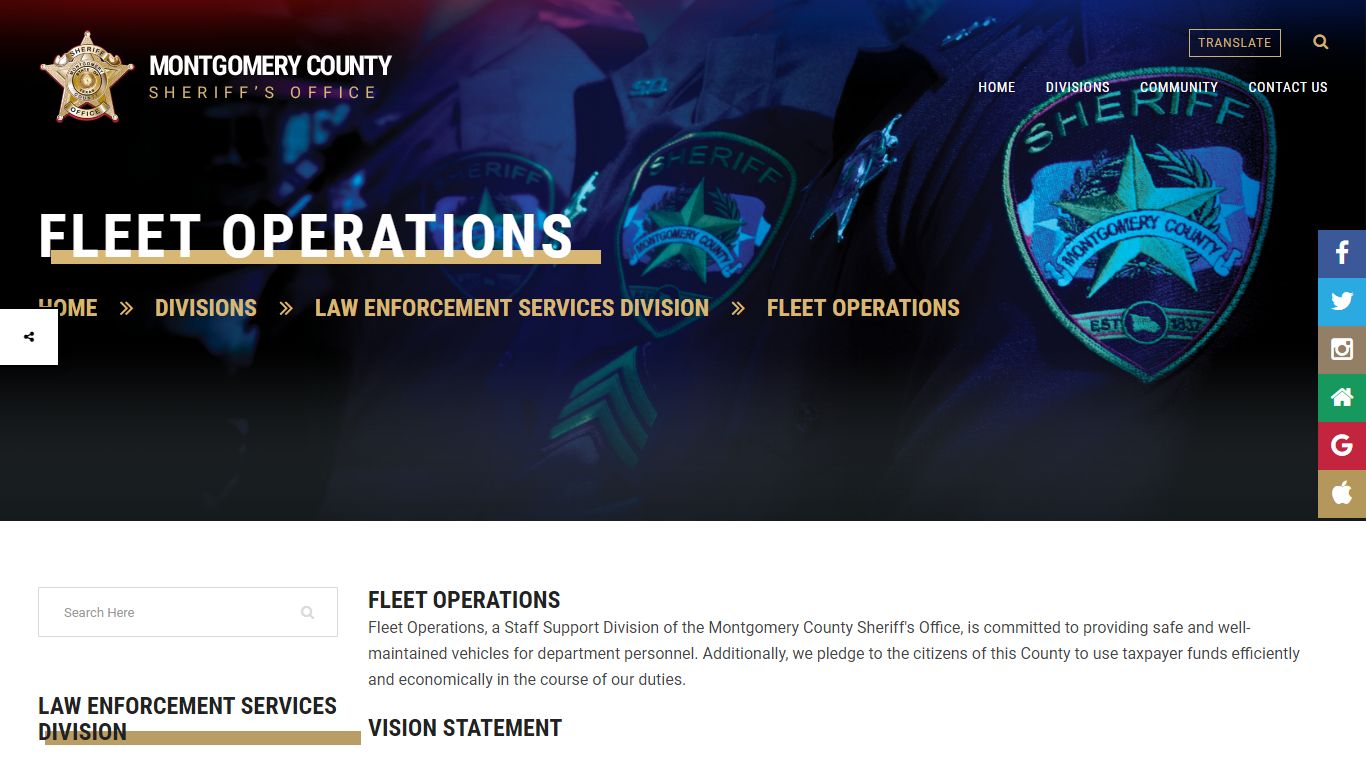 Welcome to Montgomery County Sheriff's office